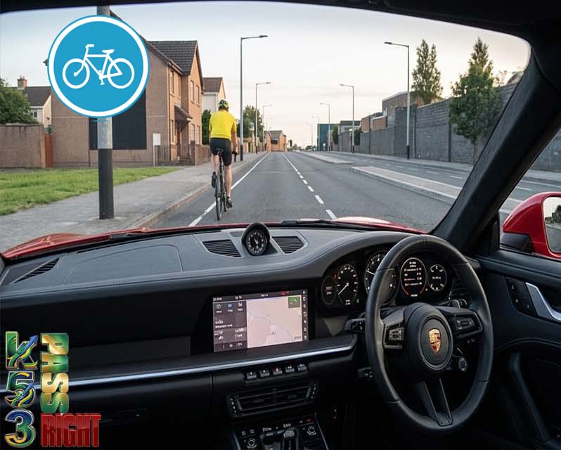 Cyclist only sign example